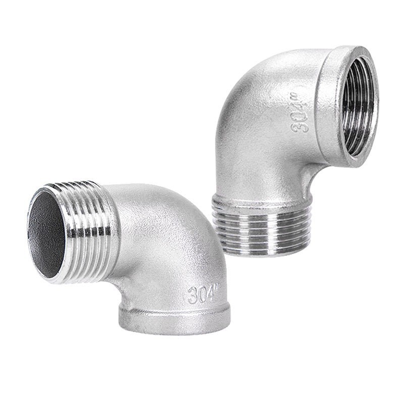 Równa średnica stali nierdzewnej wykute łokieć ulicy 90 stopni